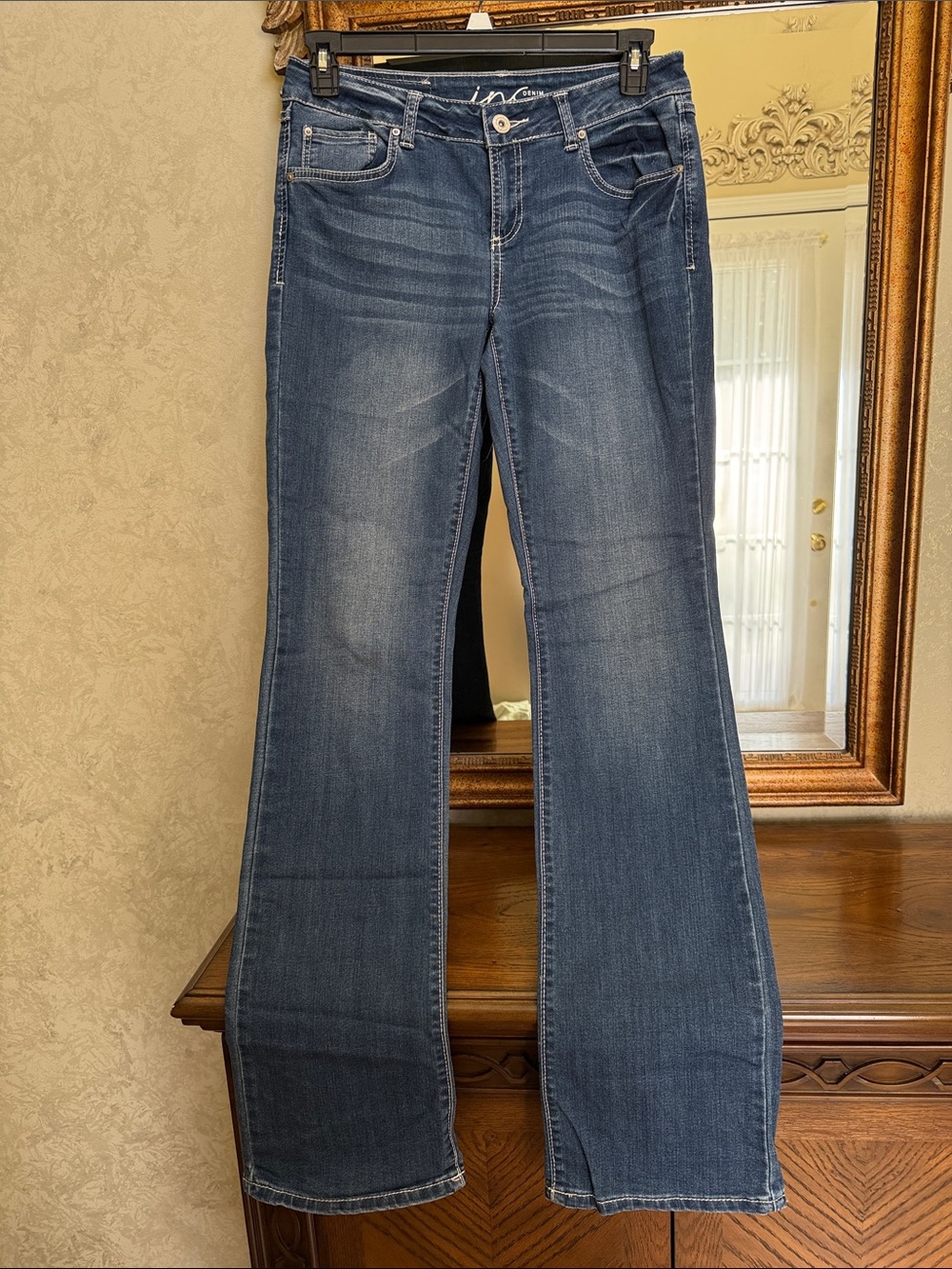 INC women’s bootleg regular fit long blue jeans. Size 10L.